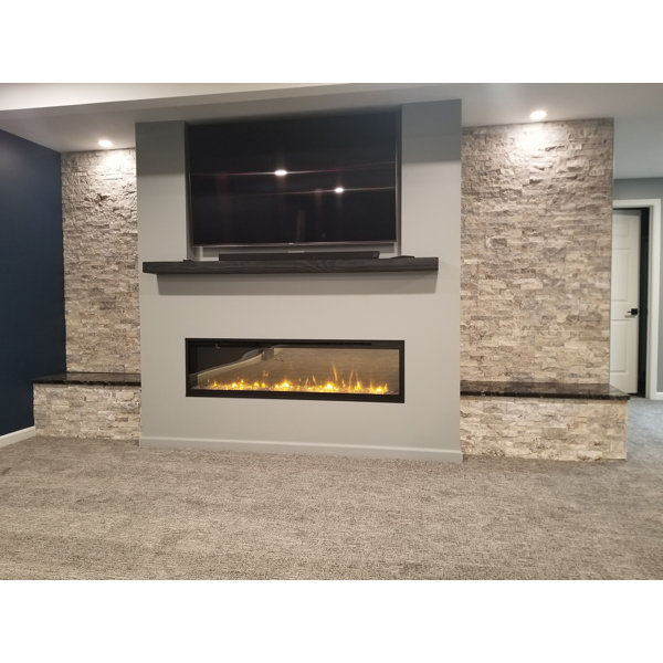 Millwood Pines Juna Floating Fireplace Shelf Mantel & Reviews Wayfair